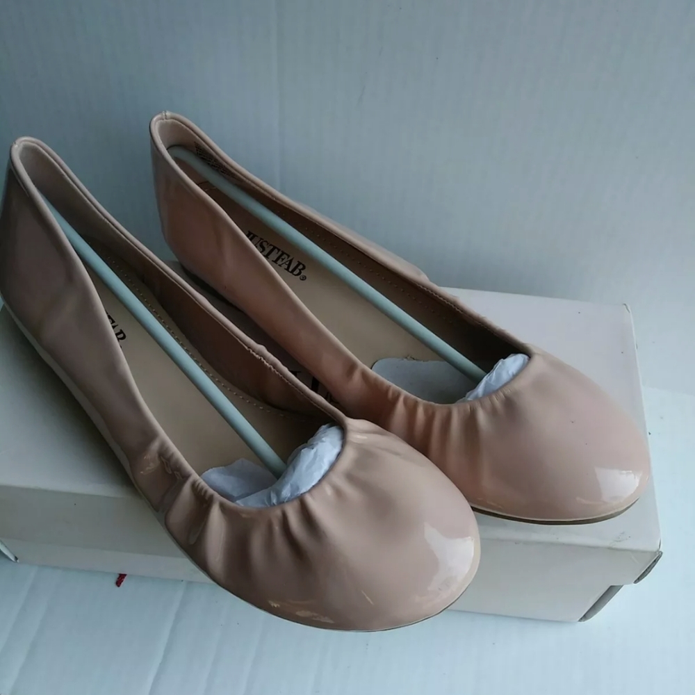 New Just Fab Pink Flats Arley Blush Women's Size 9